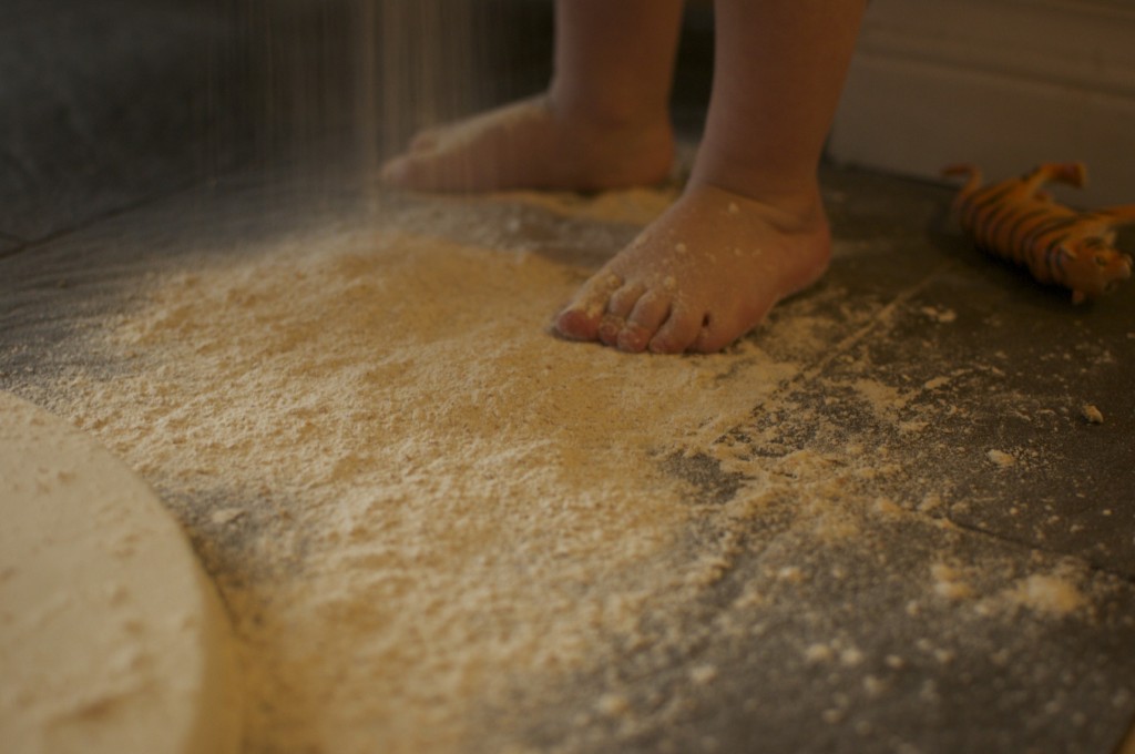flour on the floor www.cubitsorganics.com 2013