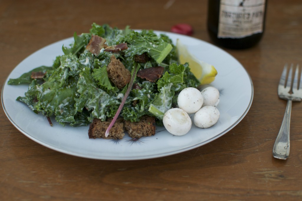 Kale Ceasar Salad www.cubitsorganics.com