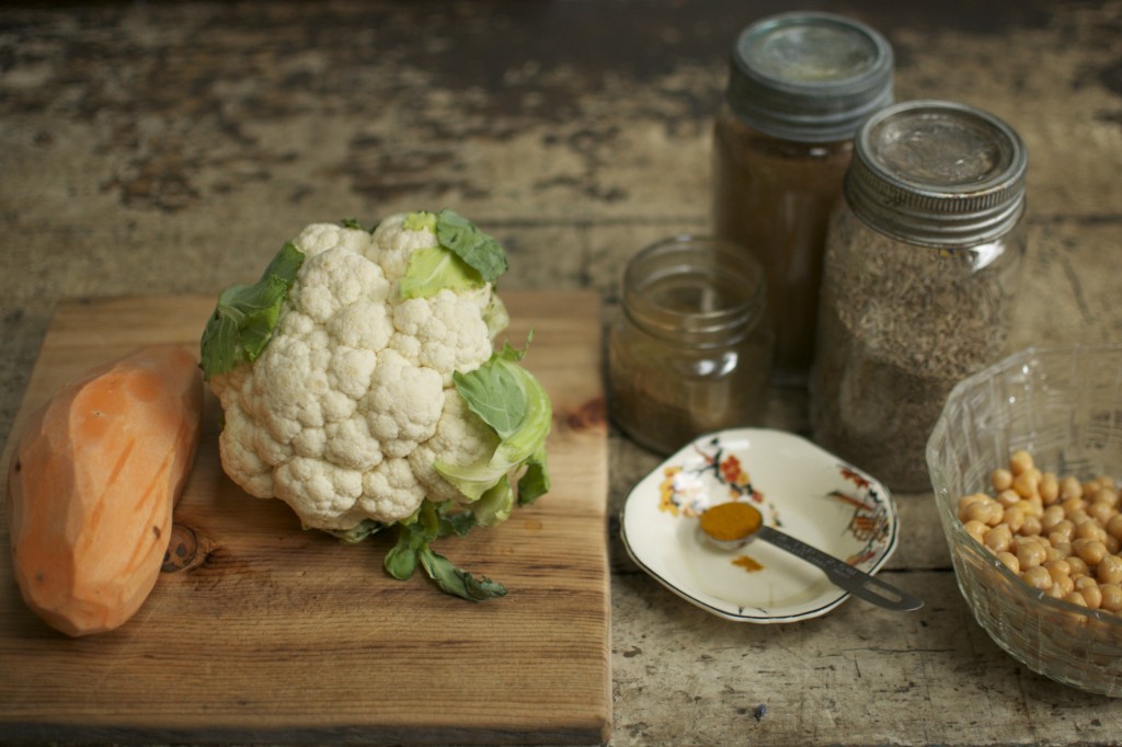 Cauliflower Curry Ingredients www.CubitsOrganics.com