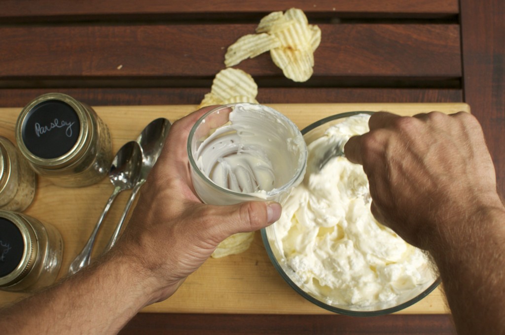 Making dip with #GayLeaFoods and www.CubitsOrganics.com