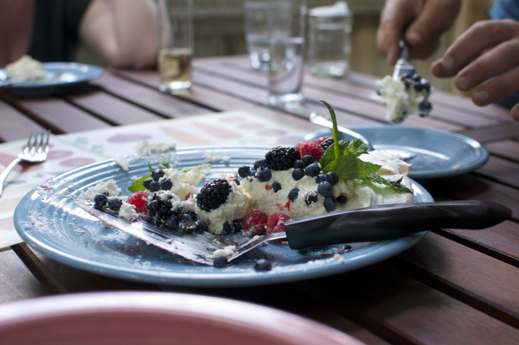 meringue with berries and whipped cream www.cubitsorganics.com